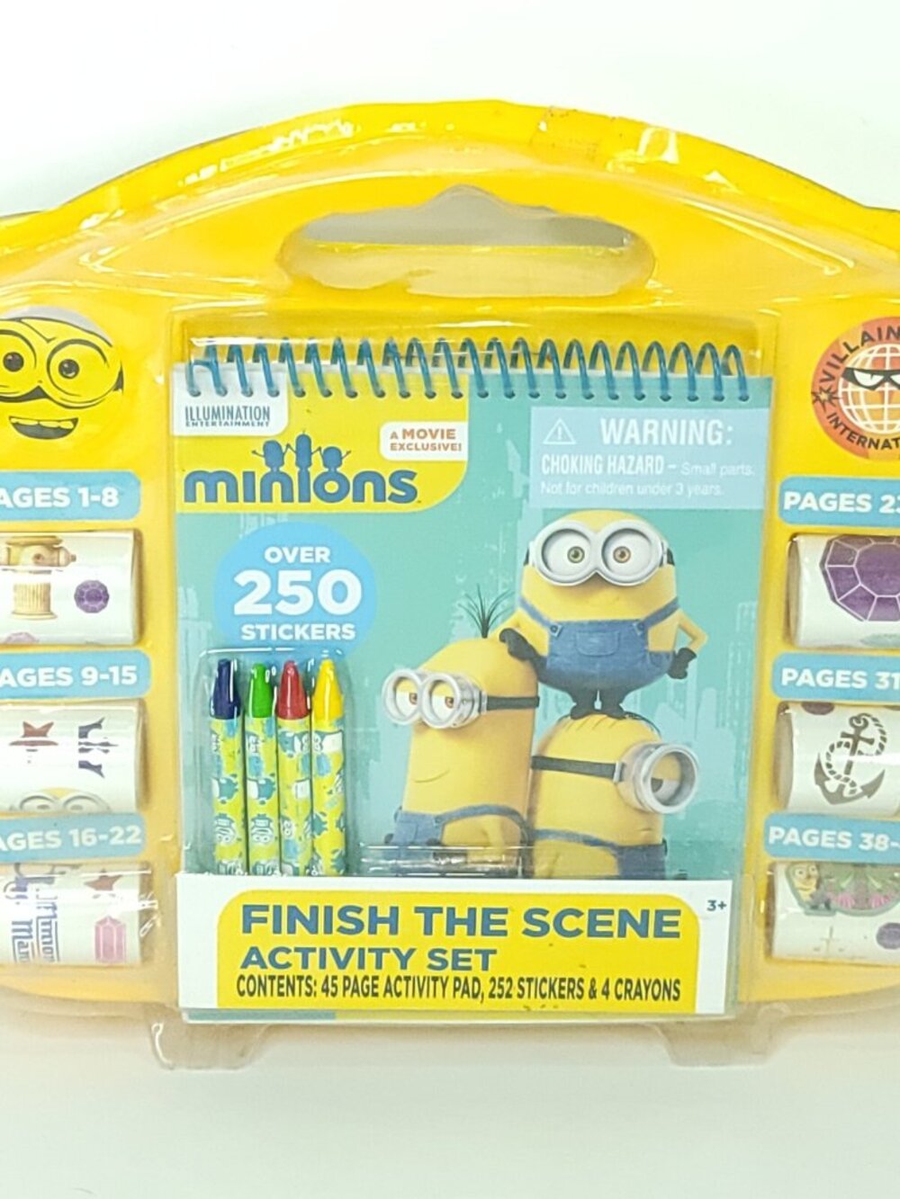 Tara Toy Despicable Me Minions Finish The Scene Activity Pad 250 Stickers Crayon